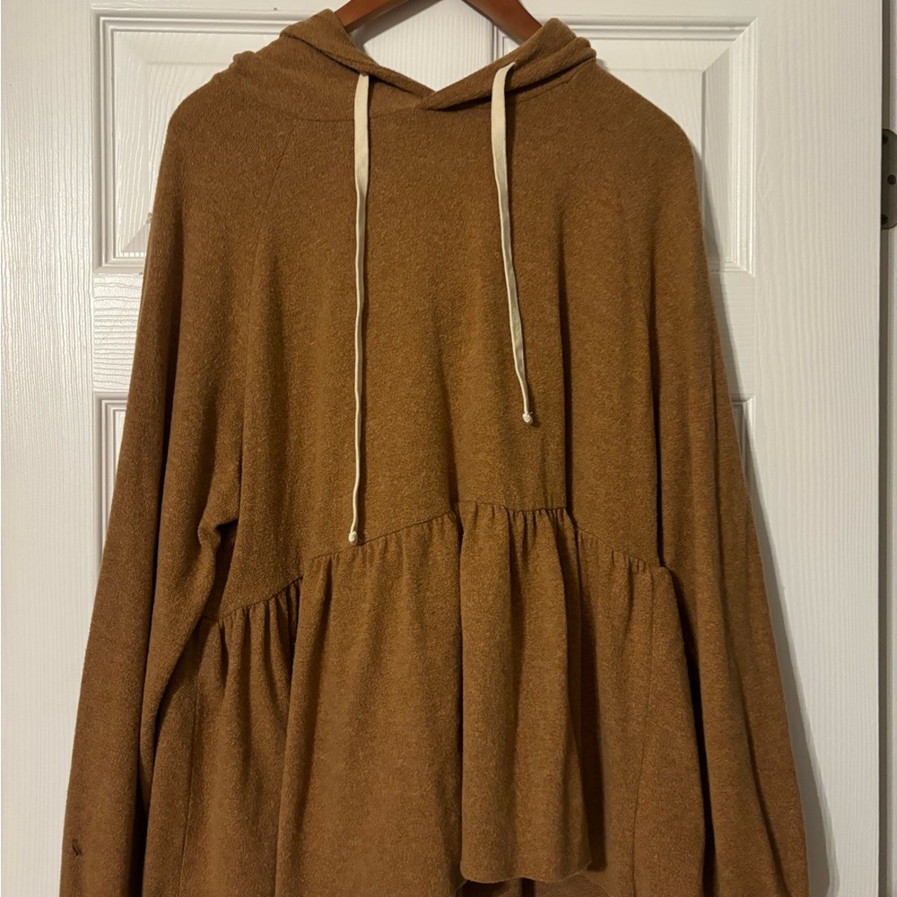 Peplum Hoodie Top